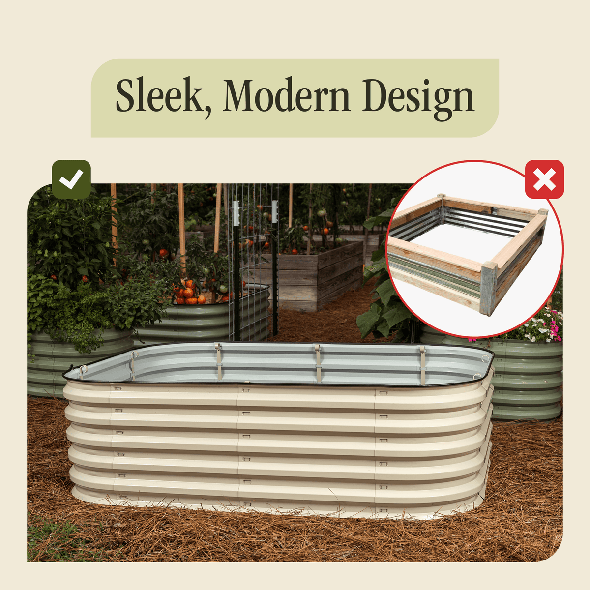  Premium Metal Raised Garden Bed Kit